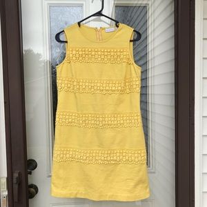 New York & Company lemon yellow dress
